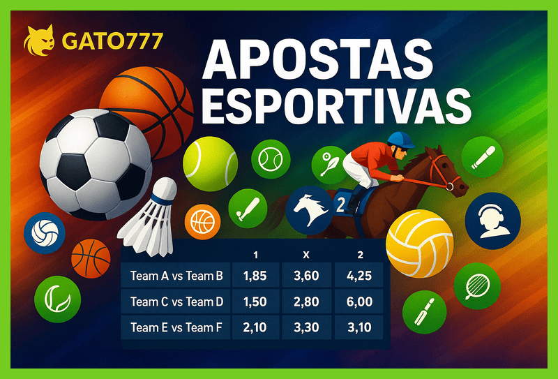 Apostas esportivas no cassino online GATO777